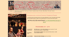 Desktop Screenshot of chants-danses-france.com