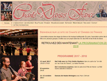 Tablet Screenshot of chants-danses-france.com